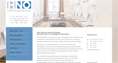 Desktop Screenshot of hno-leopoldstrasse.de